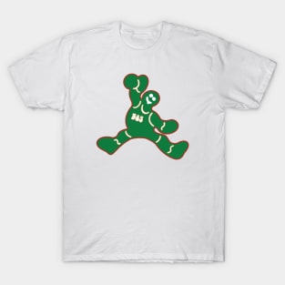 Jumping Boston Celtics Gingerbread Man T-Shirt